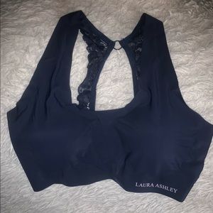Silky Navy Bra - Laura Ashley